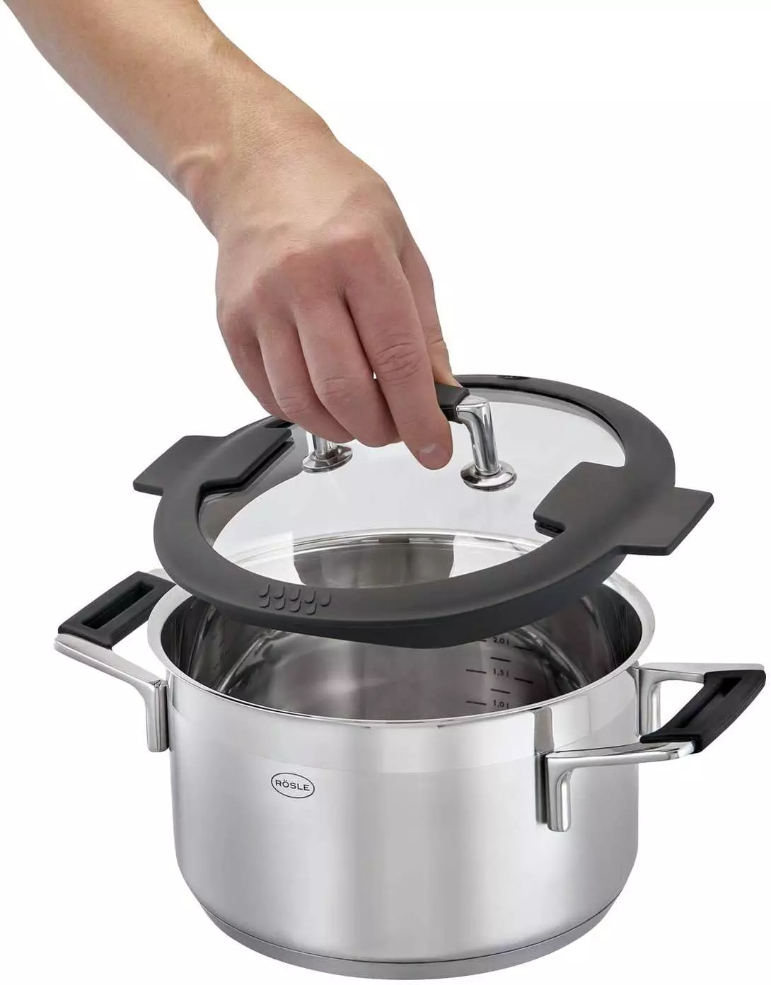 Rösle Silence Pro Topf-Set 4-tlg Test Induktions-Topfset