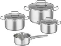 R&Ouml;SLE Topf-Set "EXPERTISO" Set, je 1 Kochtopf &Oslash; 16/20/24 cm, 1x Stielkasserolle &Oslash;