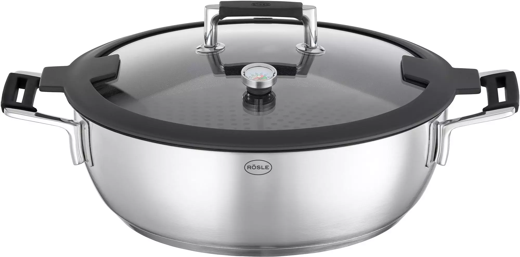 Rösle Silence Pro Aroma Dampfgarer 28 cm Induktions-Topf