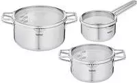 Tefal Topf-Set "Jamie Oliver Ingenio G6, Topfset Induktion mit Pfannen" Set,