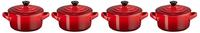 Le Creuset Mini Cocotte 10 cm; 0.25 l, 10x5 cm (&Oslash;xH); dunkelrot; rund