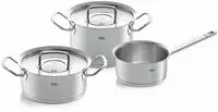 Fissler Topf-Set "ORIGINAL-PROFI COLLECTION Edelstahl-Topfset" 1x Bratentopf &Oslash; 20