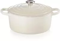 Le Creuset 10815, Le Creuset Br&auml;ter Signature rund 22 cm Meringue