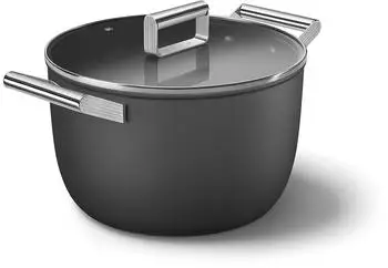Smeg Kochtopf 26 cm schwarz (CKFC2611BLM)