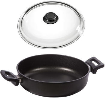 Eurolux Kasserolle flach + Glasdeckel 20 cm