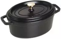 Staub 1102325, Staub: Ovale Cocotte, 23cm, Schwarz