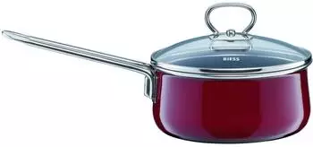 Riess Stielkasserolle mit Deckel 16 cm Rosso