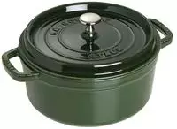 Staub 1003973, Staub La Cocotte 24cm rund Basilikum-Gr&uuml;n, Gusseisen