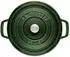 Staub Bratentopf 24 cm rund basilikumgrün