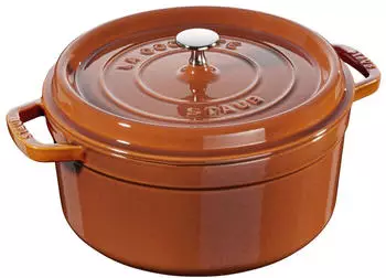 Staub Bratentopf 28 cm rund zimt