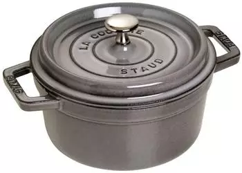 Staub Bratentopf 20 cm rund graphitgrau Staub Bratentopf 20 cm rund graphitgrau