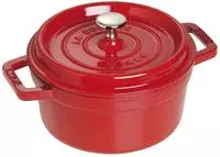 Staub 1004205, Staub La Cocotte 20cm rund, rot, Gusseisen