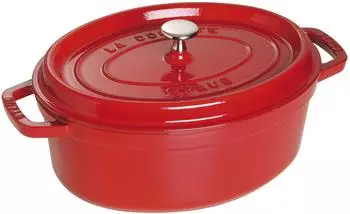 Staub Bratentopf 23 x 18 cm oval kirschrot