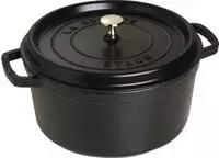 Staub 1004041, Staub Cocotte 12cm rund schwarz, Gusseisen