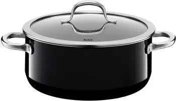 Silit Bratentopf mit Deckel 24 cm Passion Black