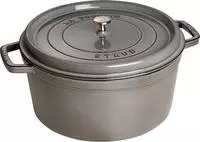 Staub 1103418, Staub: Runde Cocotte, &Oslash;34cm, Grafitgrau
