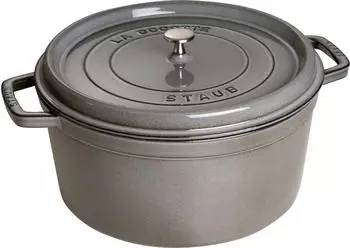 Staub Cocotte rund 34 cm grafitgrau