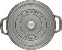 Staub 1101618, Staub: Runde Cocotte, &Oslash;16cm, Grafitgrau