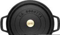 Staub 1101625, Staub: Runde Cocotte, &Oslash;16cm, Schwarz