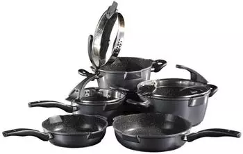 Stoneline Future Kochtopf Set 8-teilig schwarz – Stoneline Future Kochtopf Set 8-teilig schwarz: Perfekte Ausstattung für Ihre Küche
