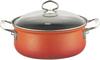 Riess 0655-034, Riess Nouvelle Corall Kasserolle 16 cm / 1,0 L - Emaille Rot