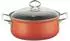 Riess Kasserolle mit Glasdeckel 16 cm corall