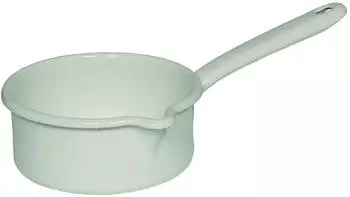 Riess Stielkasserolle mit Ausguss 14 cm weiß