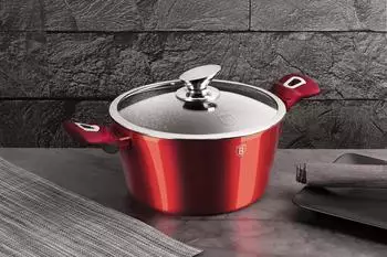 BerlingerHaus Burgundy Metallic Kochtopf 20 cm – Ein Meisterwerk für Ihre Küche