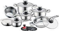 CS Koch-Systeme Topf-Set "Aurich" Set, Bratentopf 16/20/24cm, Stieltopf 16cm, Pfanne