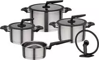 GSW Topf-Set "APART" Set, je 1 Fleischtopf 16/20/24 cm, 1 Stieltopf 16 cm, 9 Stk.