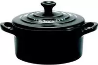 Le Creuset Mini Cocotte 10 cm schwarz