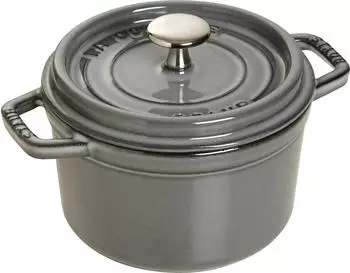 Staub Bratentopf 14 cm rund graphitgrau