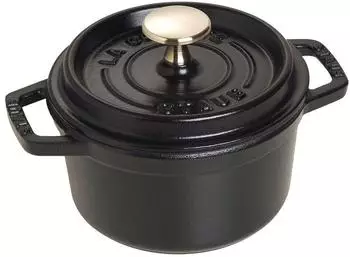 Staub Bratentopf 14 cm rund schwarz