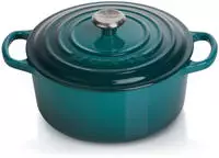 Le Creuset 10081, Le Creuset Br&auml;ter Signature rund 24 cm Deep Teal