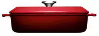 WOLL 275532, WOLL Kasserolle 28cm Gusseisen mit Silikongriffschutz 3,7l Chili Red