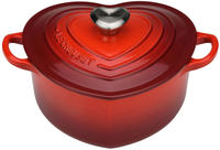 Le Creuset 21401200602455, Le Creuset Herzbr&auml;ter mit Herzknopf Gusseisen...