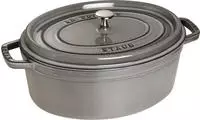 Staub Cocotte - Oval - Einzelpfanne - Grau - Eisenguss - 3,2 l - 1 St&uuml;ck(e)