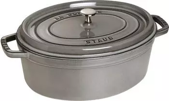 Staub Bratentopf oval 27 cm grafitgrau