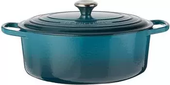 Le Creuset Signature Bräter oval 31 cm deep teal – Entdecken Sie den Le Creuset Signature Bräter oval 31 cm deep teal