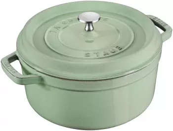 Staub Bratentopf 28 cm rund salbeigrün
