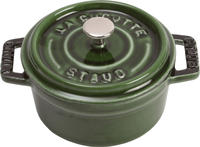 Staub 1004193, Staub Mini Cocotte 10cm rund Basilikum-gr&uuml;n, Gusseisen