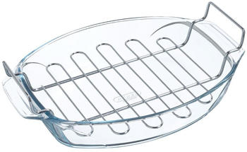Pyrex Oval roaster with rack