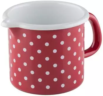 Riess Schnabeltopf 12 cm Pünktchen rot