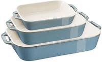 Staub 40508-172-0 Keramik Ofenformenset, 3-teilig rechteckig Antikt&uuml;rkis