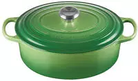 Le Creuset 16079, Le Creuset Br&auml;ter Signature oval 29 cm Bamboo Green