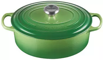 Le Creuset Signature Bräter oval 29 cm bamboo green