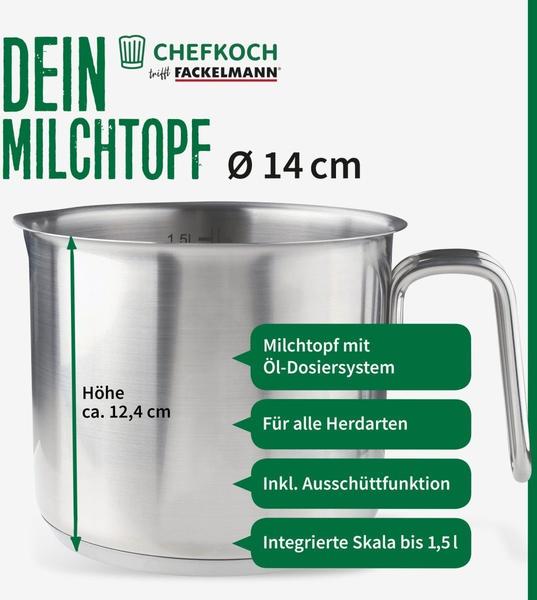  Fackelmann Chefkoch München Milchtopf 14 cm