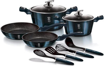 BerlingerHaus Metallic Line Kochtopf-Set 10-teilig aquamarine