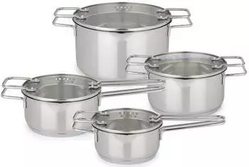 Lidl Ernesto Edelstahl-Topf-Set 5-teilig