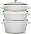 Staub La Cocotte Kochtopfset 3-teilig weisser Trüffel